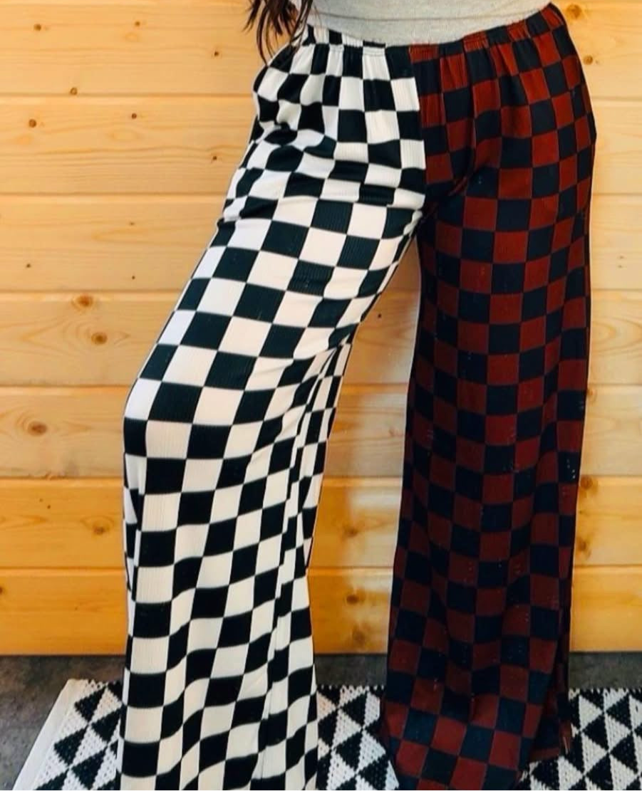 Checkered Chic Pants