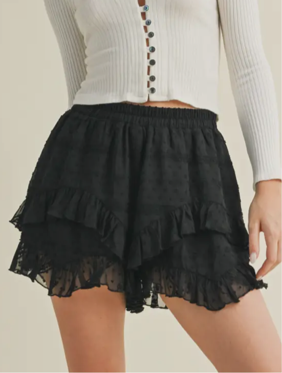 Ruffle Layered Shorts