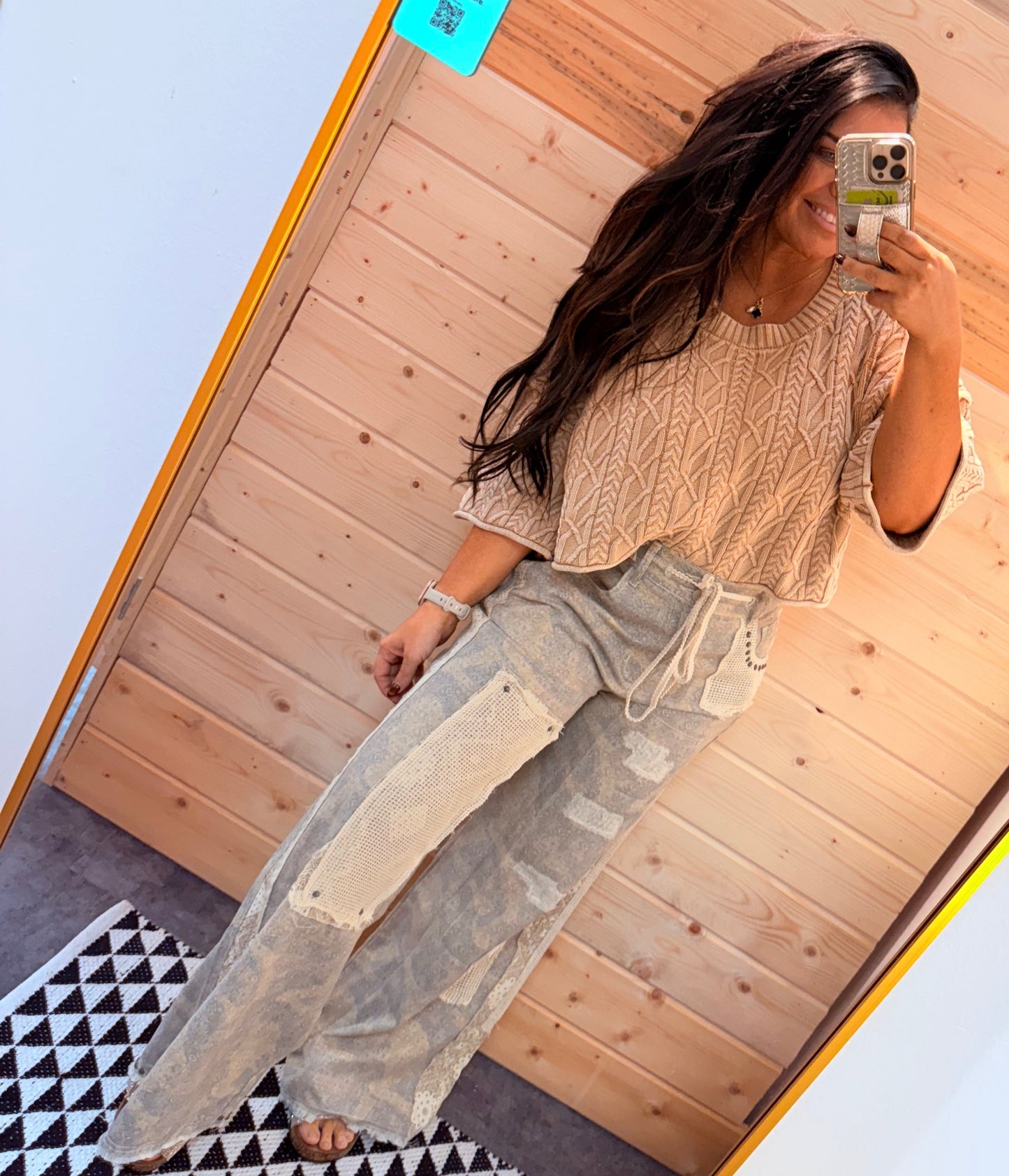 Camo Stitch Patch Pants