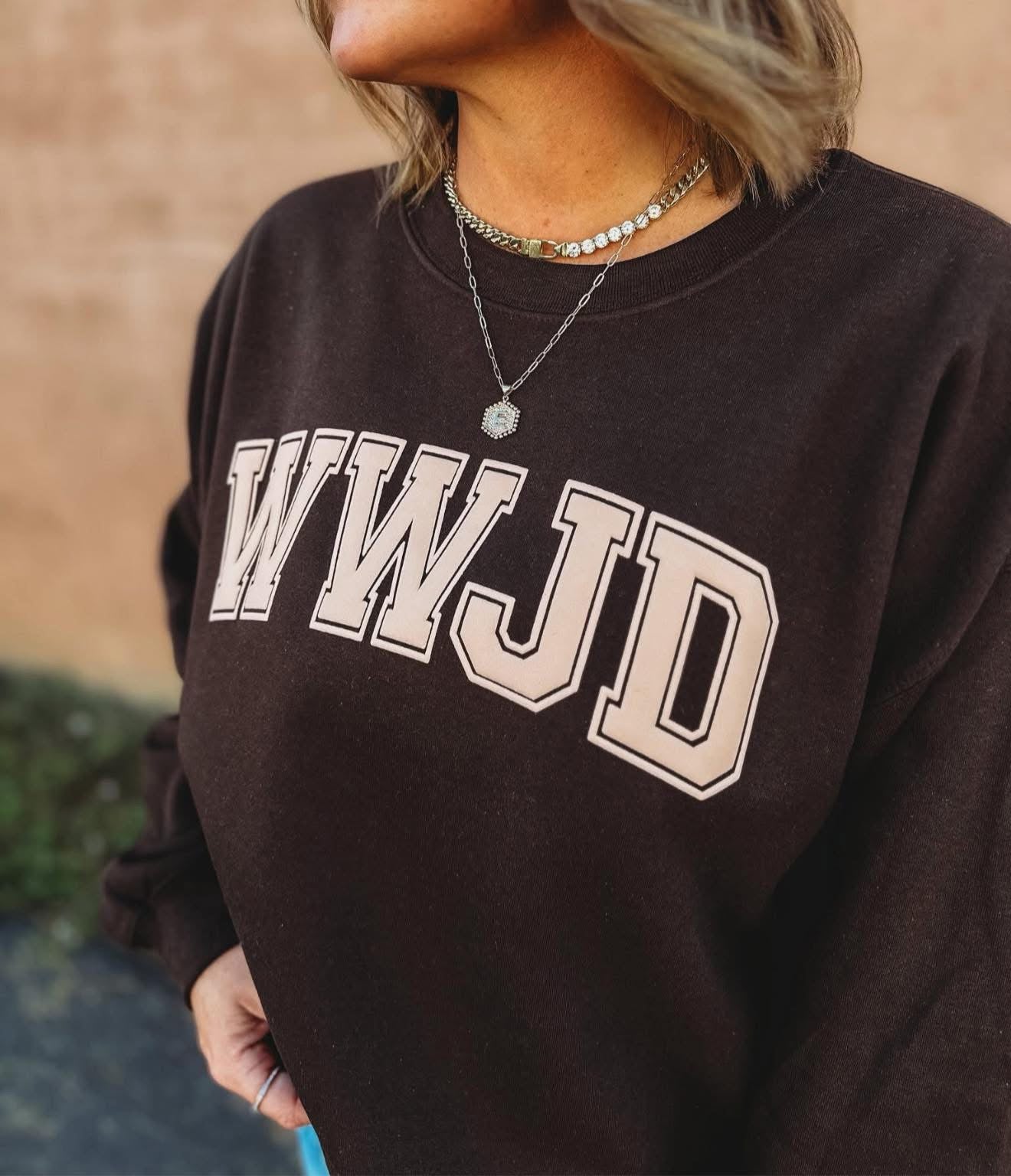 Chocolate WWJD Pullover