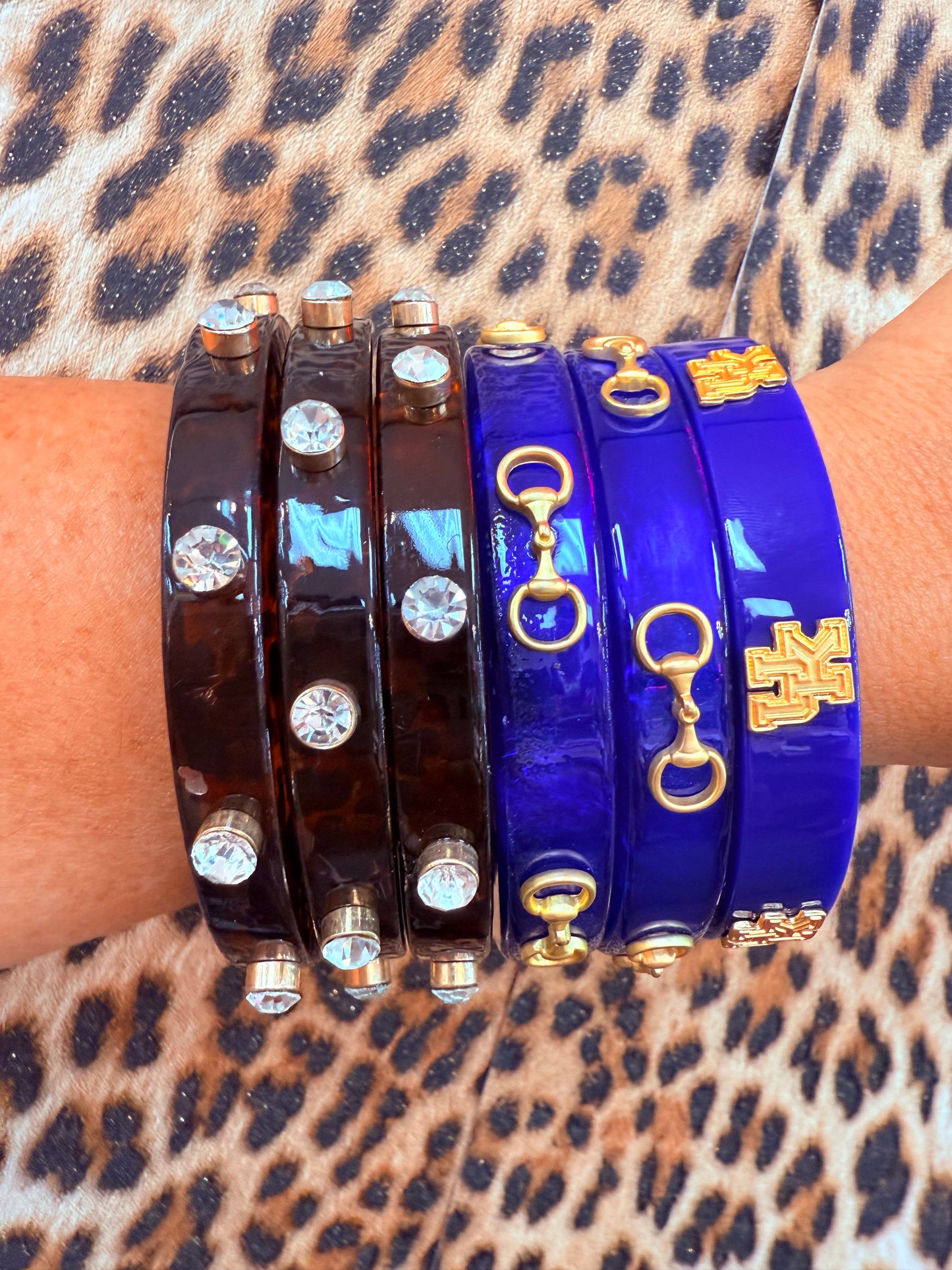 Renee Resin & Rhinestone Bangle