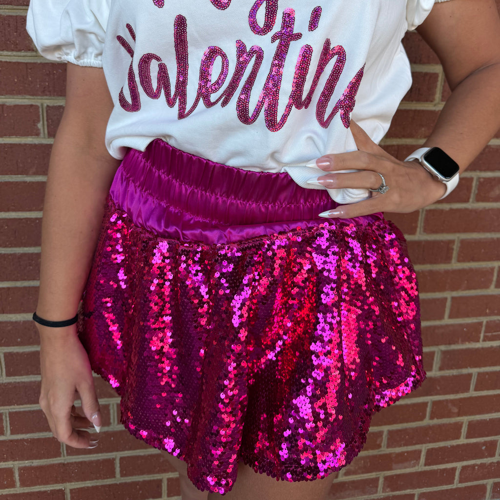 Be Mine Sequin Top 💞