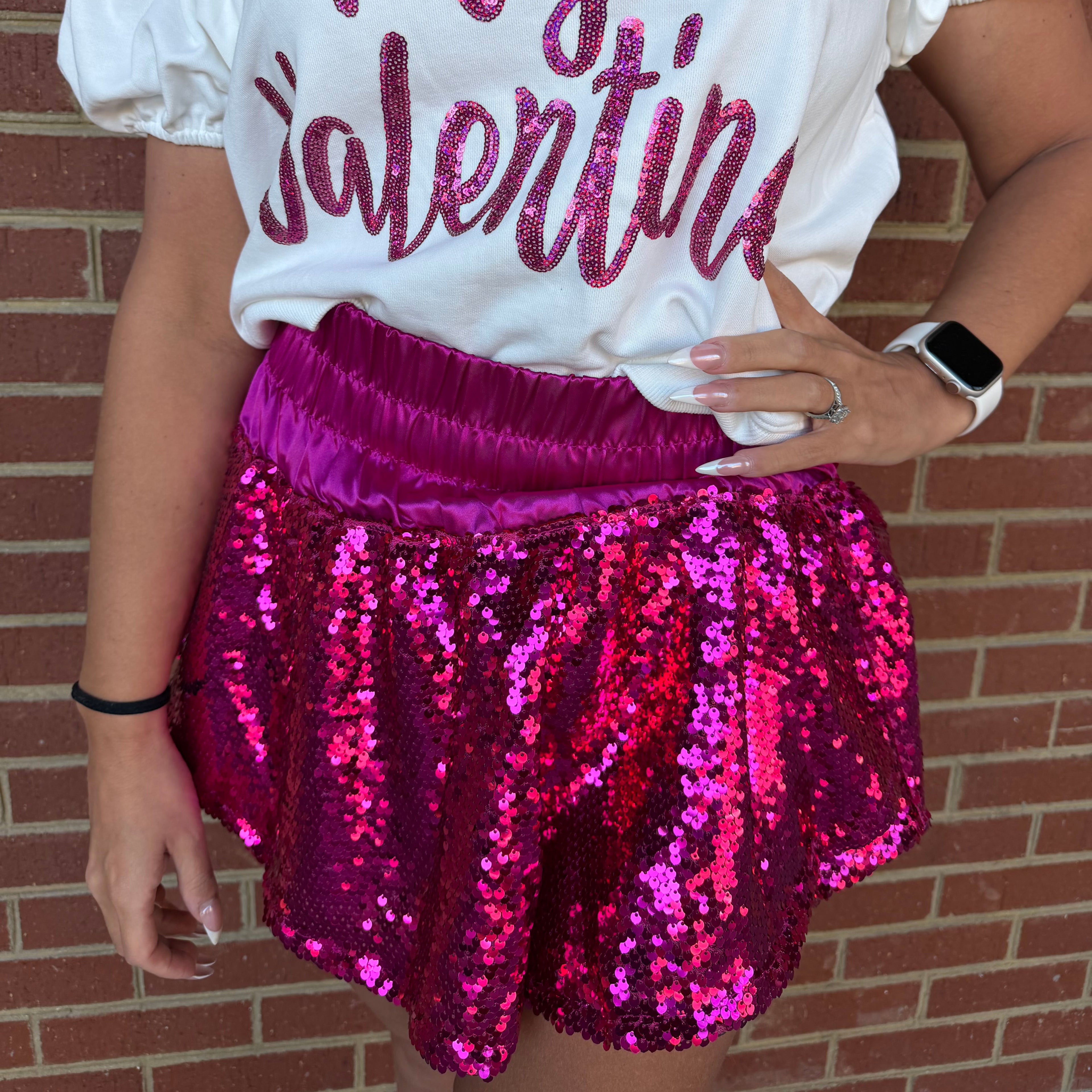 Be Mine Sequin Top 💞