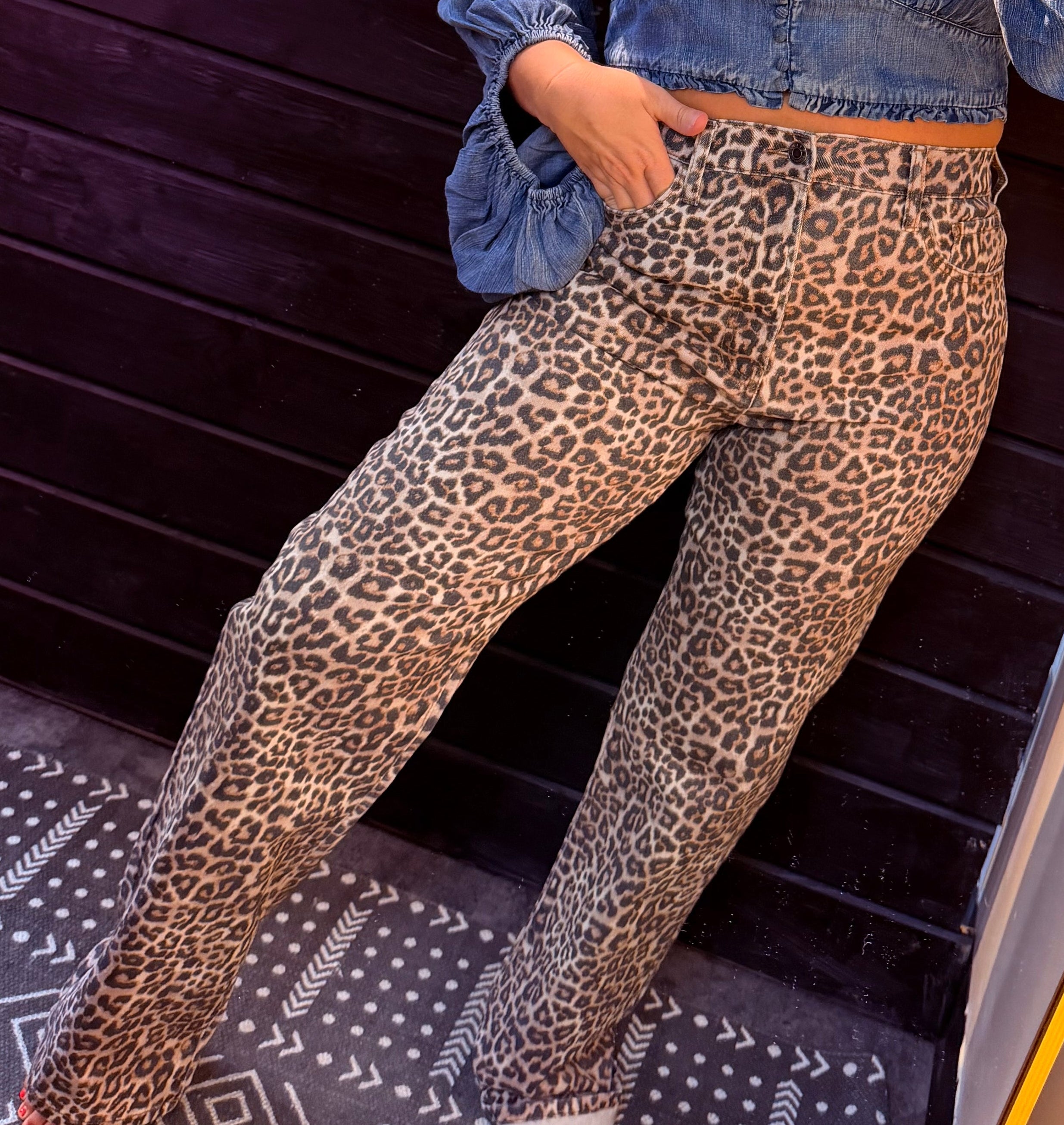 Wild Side Leopard Jeans