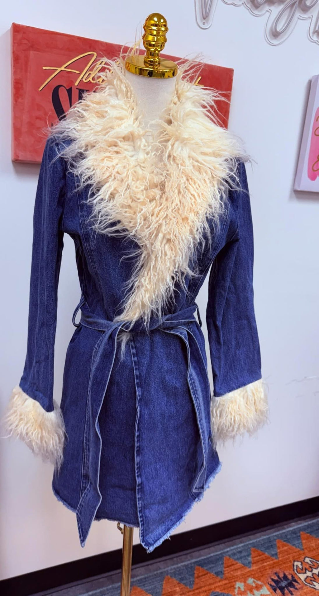 Luxe Denim Coat