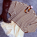 Rust & Romance Striped Knit Sweater