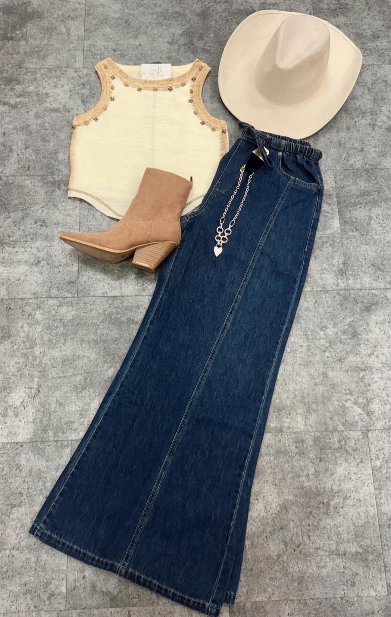 Drawstring Denim