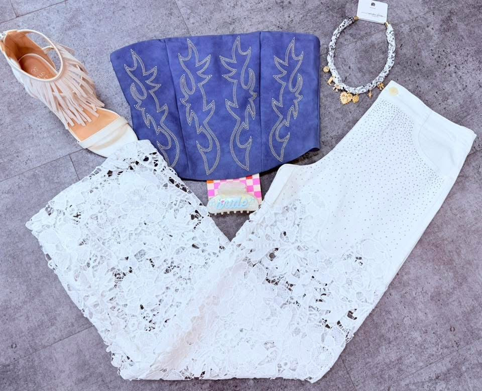 Southern Belle Lace Jeans