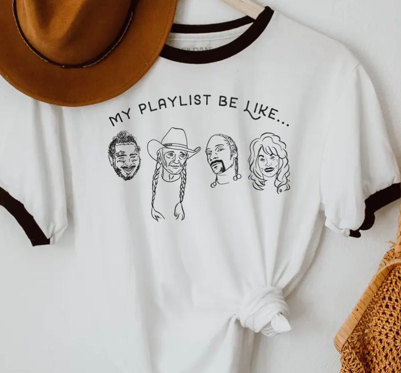 My Playlist Ringer Tee