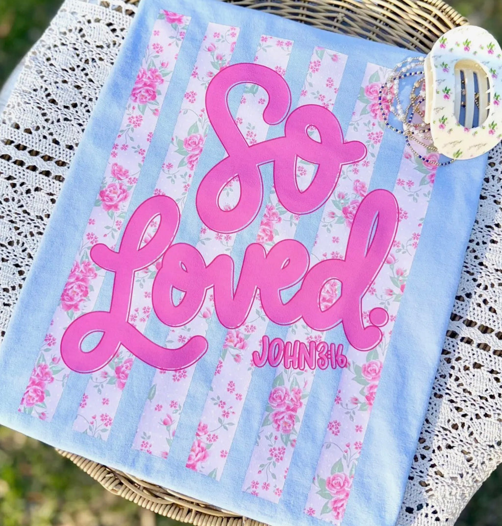 So Loved Floral Tee
