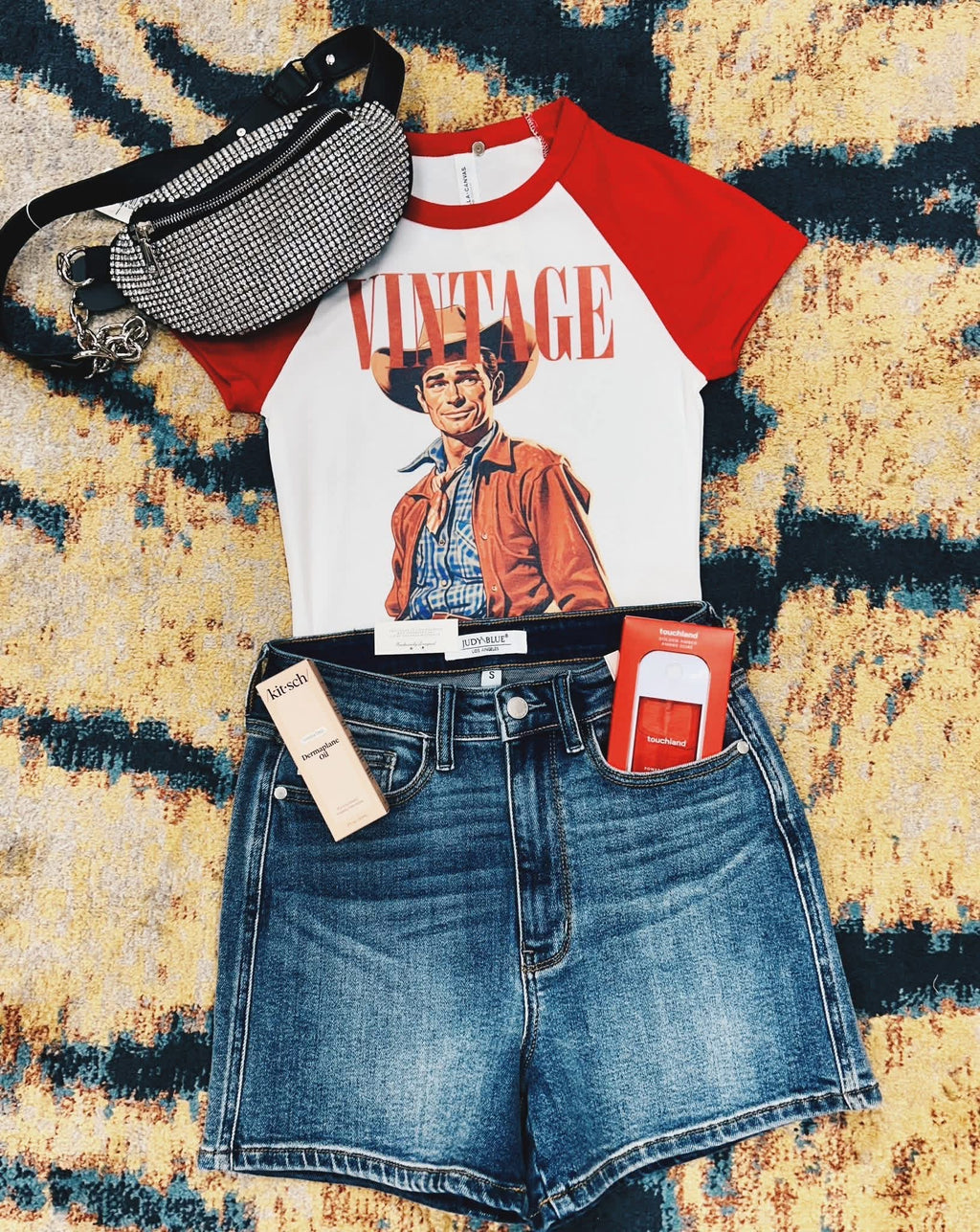 Vintage Cowboy Raglan Tee
