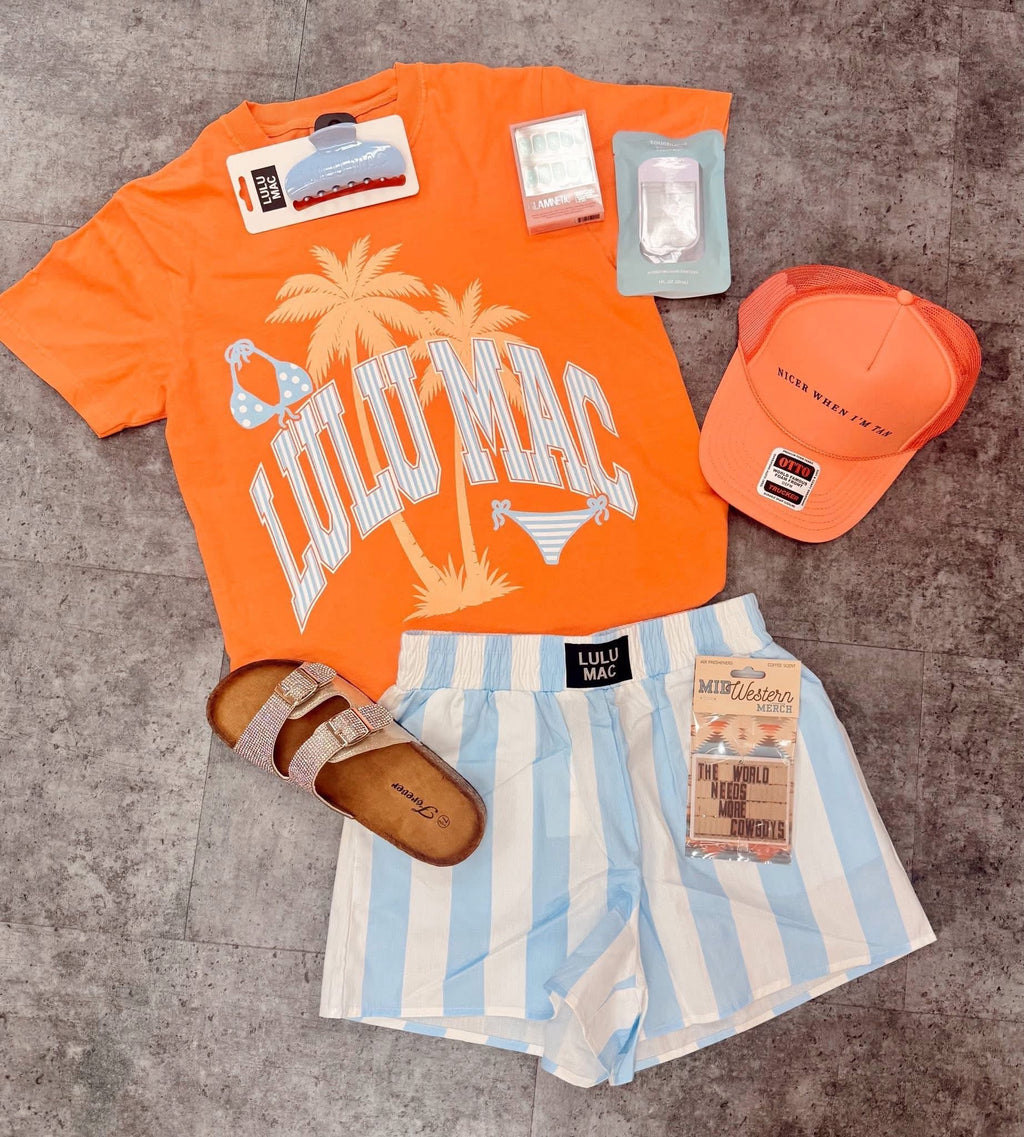 Seaside Stroll Striped Shorts