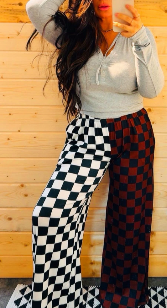 Checkered Chic Pants