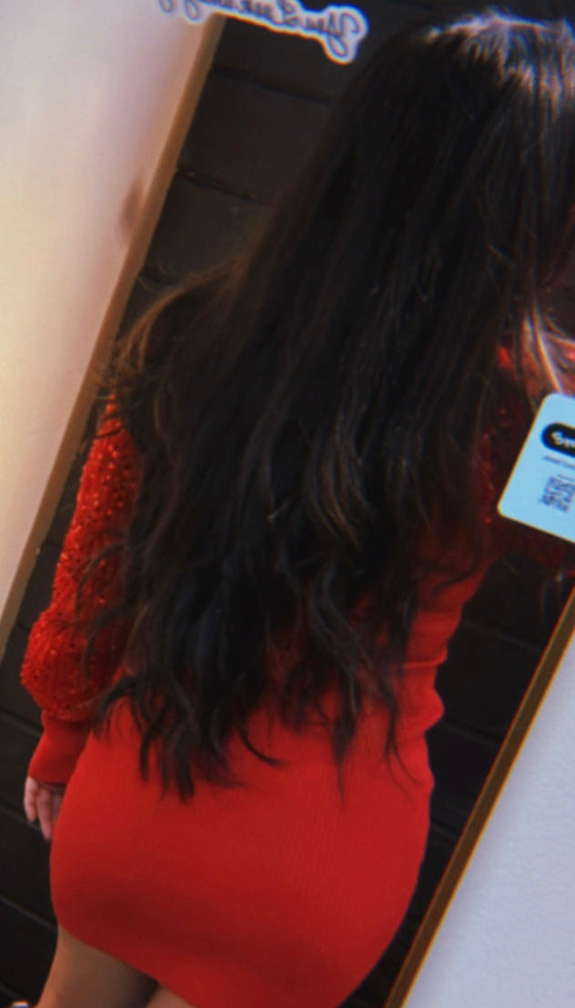 Sweetheart Sequin Dress