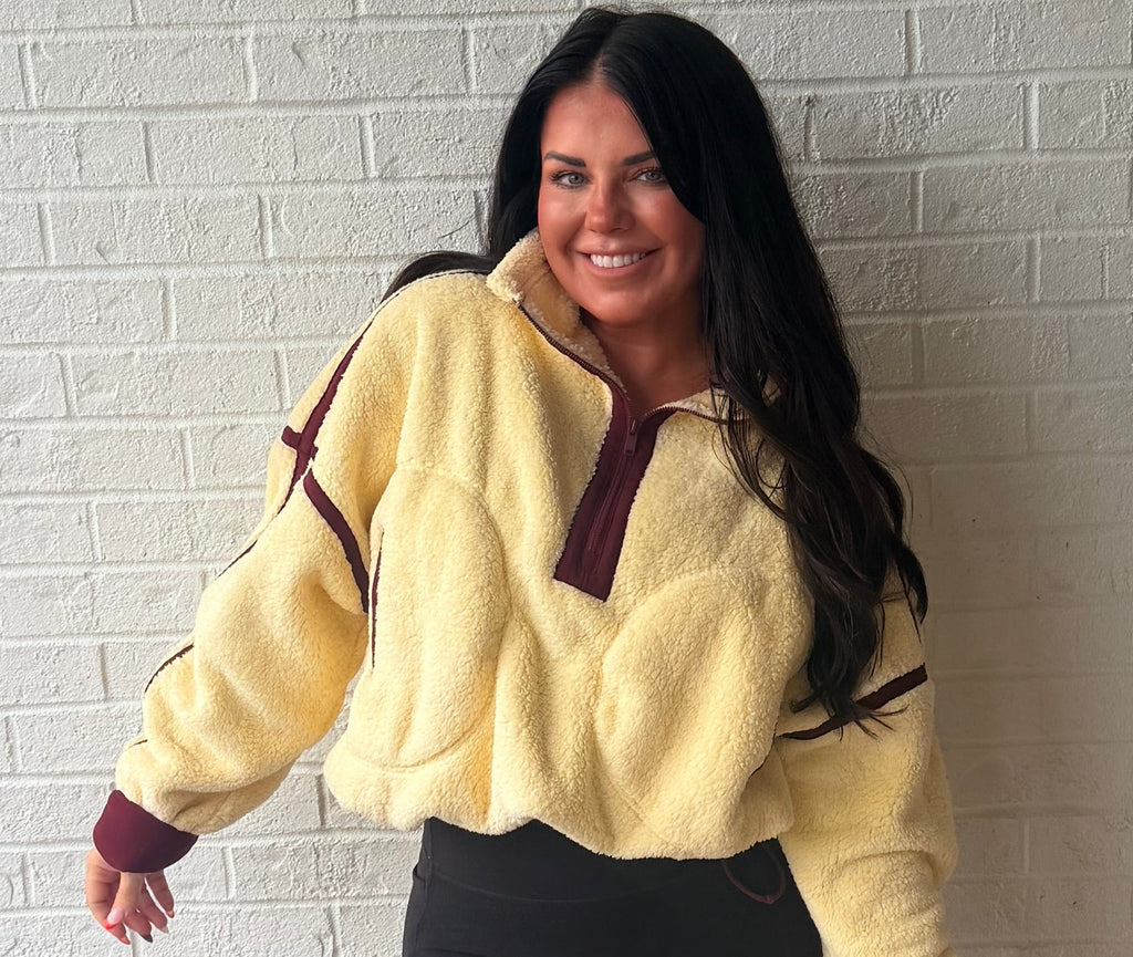 Honey & Haze Sherpa Pullover