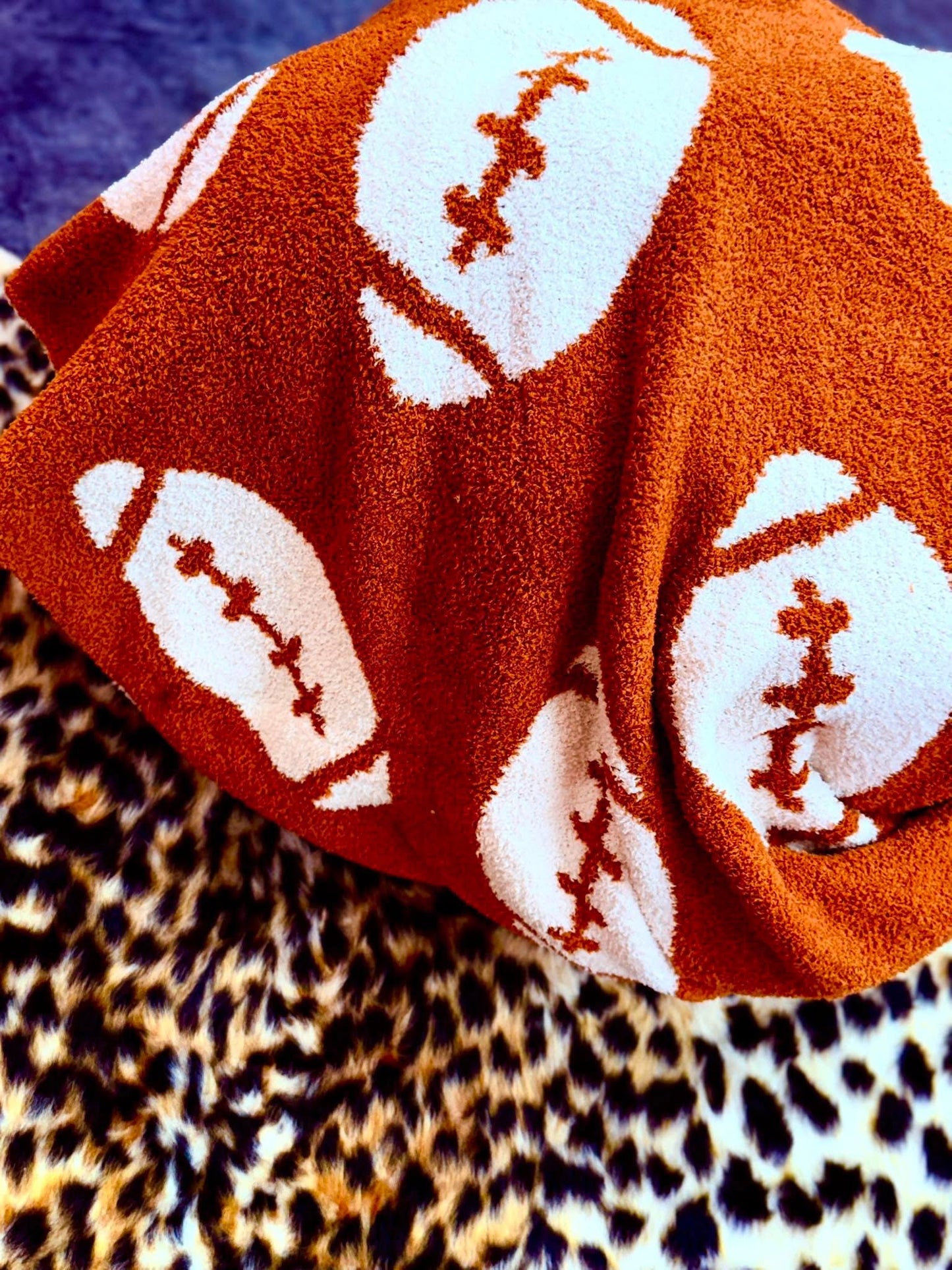 Reversible Lux Football Throw