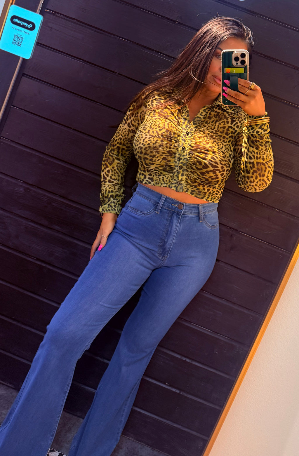 Neon Nights Leopard Top