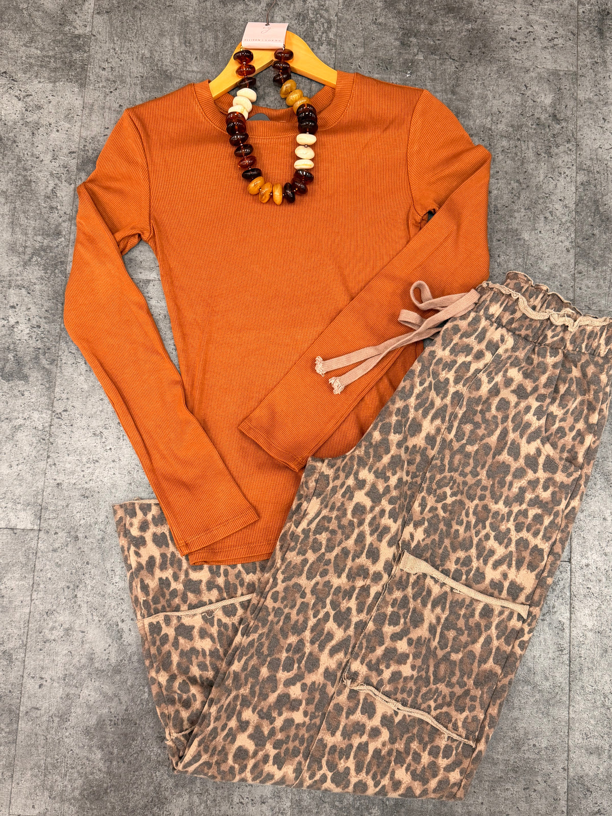 On the Prowl Leopard Cargo Pants