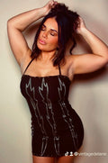 Chocolate Studded Dress