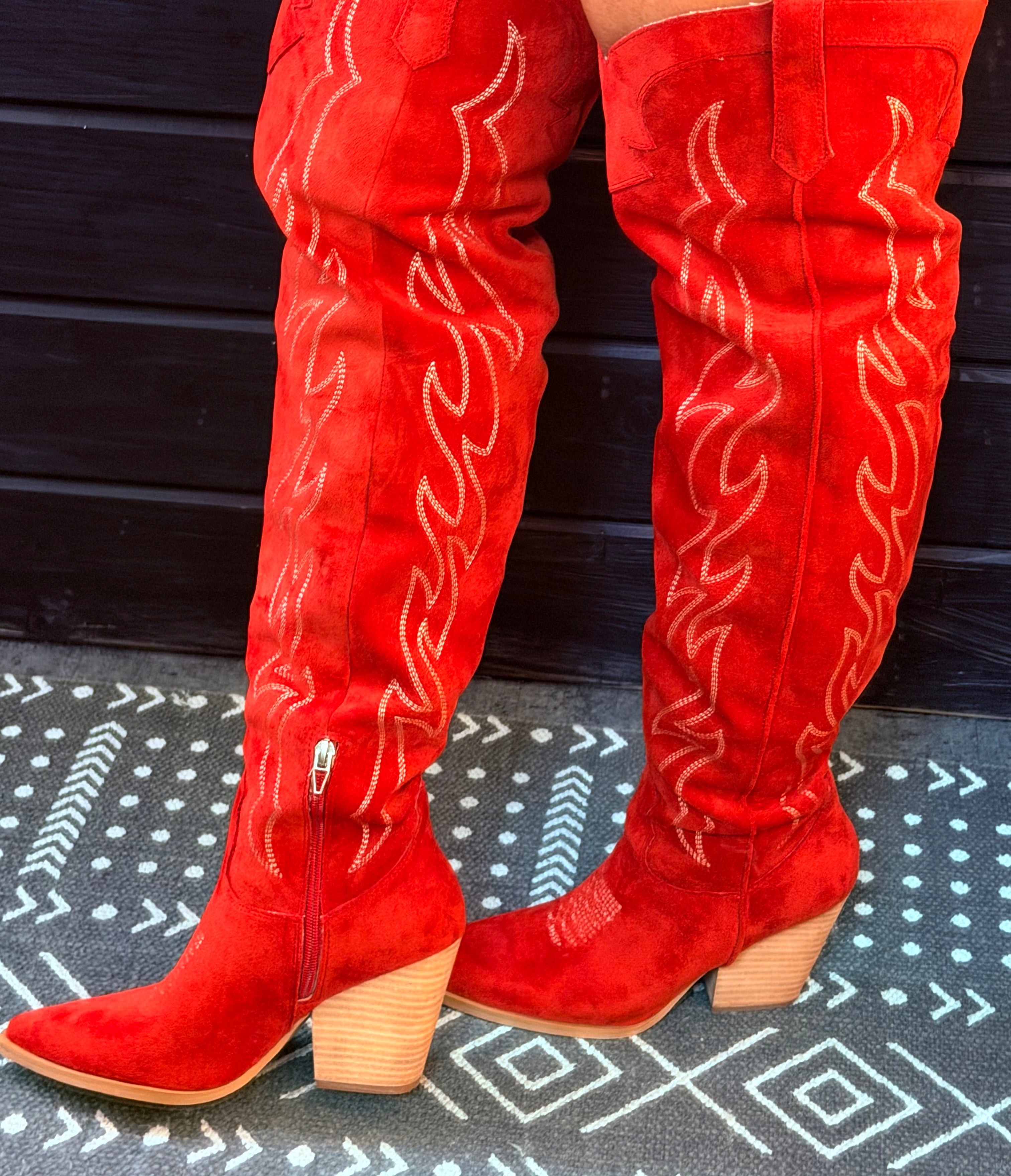 Red Hot Rodeo Boots