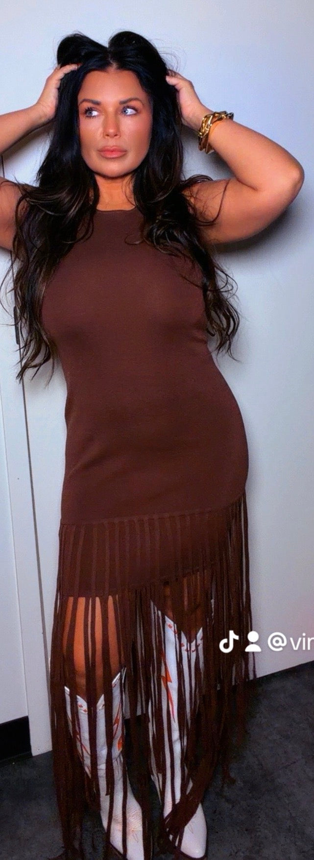 The Whiskey Fringe Dress