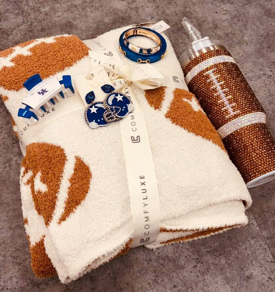 Reversible Lux Football Throw