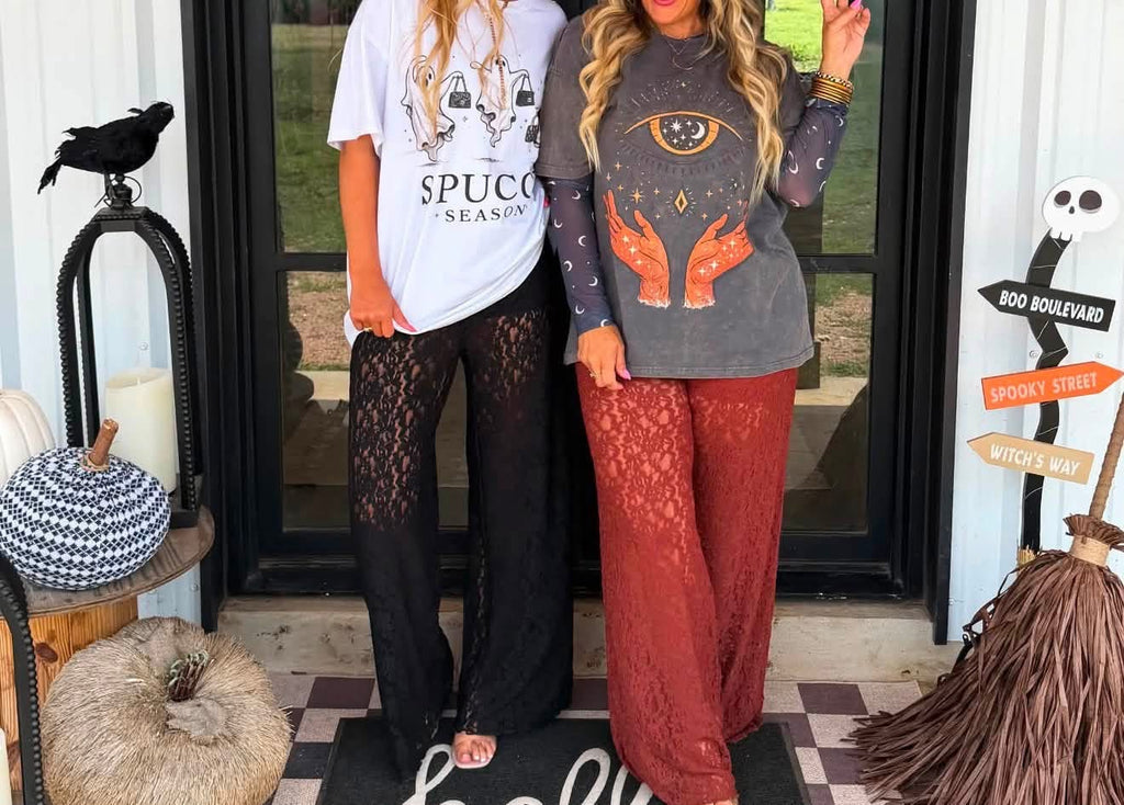 Autumn After Dark Lace Pants