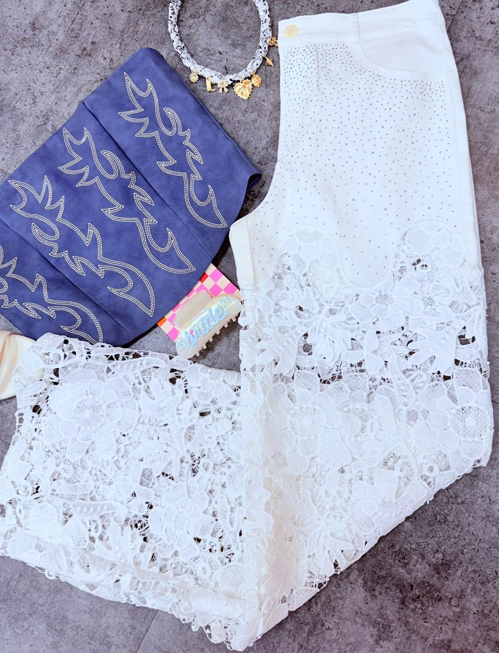 Southern Belle Lace Jeans