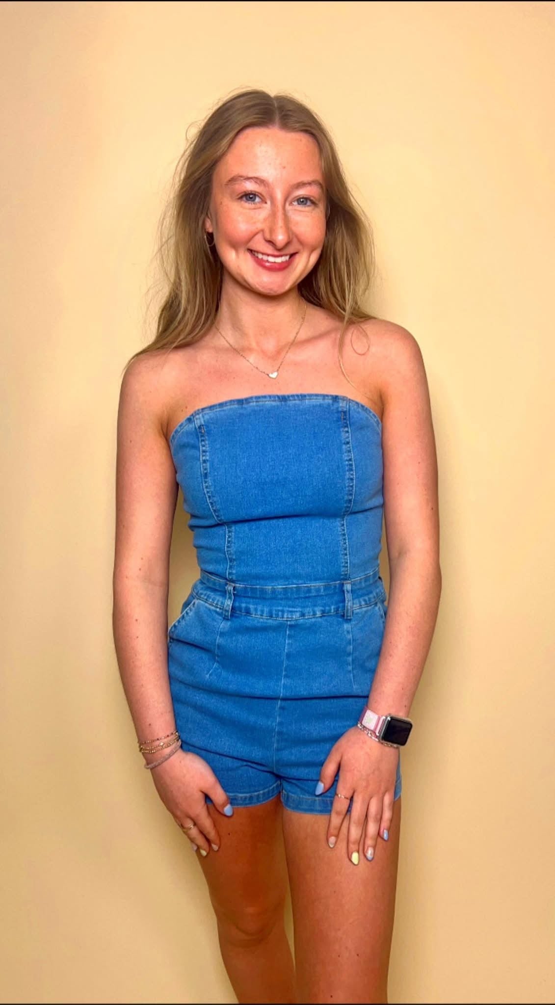 Denim Darling Romper
