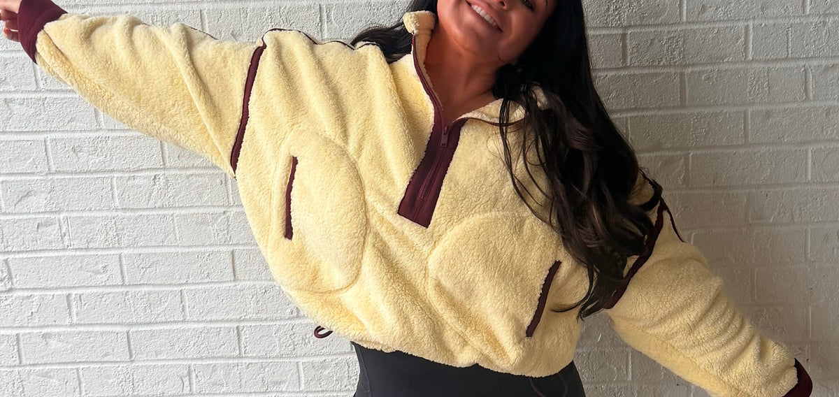 Honey & Haze Sherpa Pullover