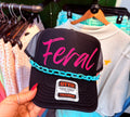 Feral Turquoise Chain Trucker Hat