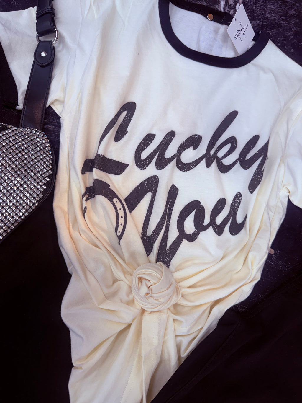 Lucky You Ringer Tee