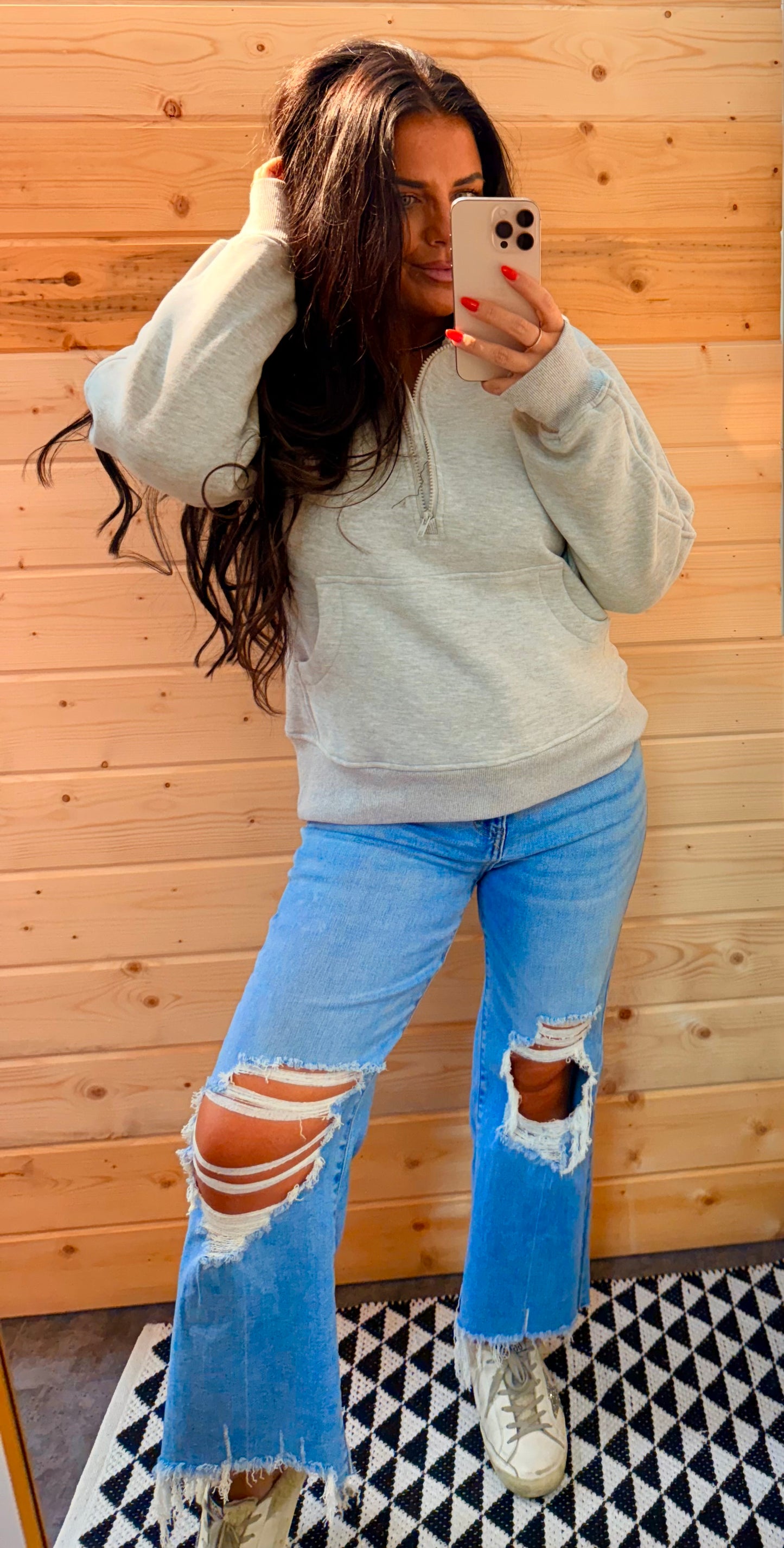 Smoky Sky Half Zip