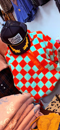 Checkered Cowgirl Sherpa