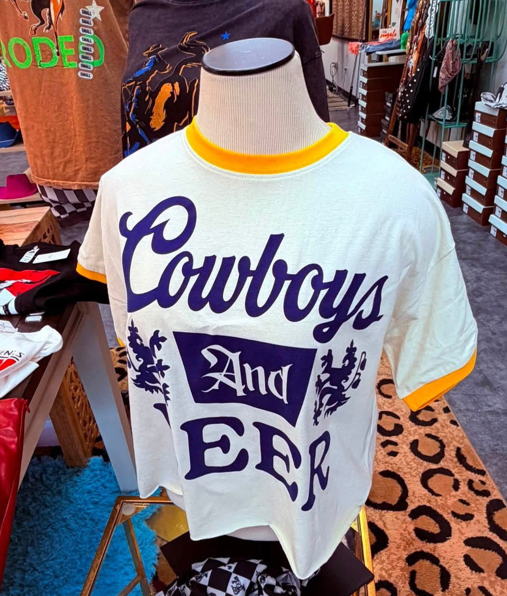 The Cowboys & Beer Baby Tee
