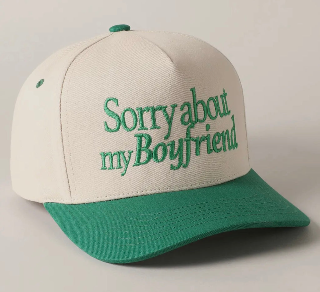 Sorry about my boyfriend