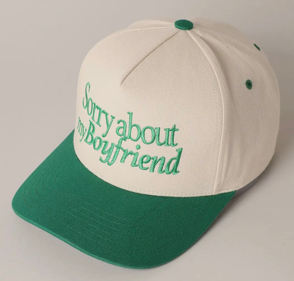 Sorry about my boyfriend