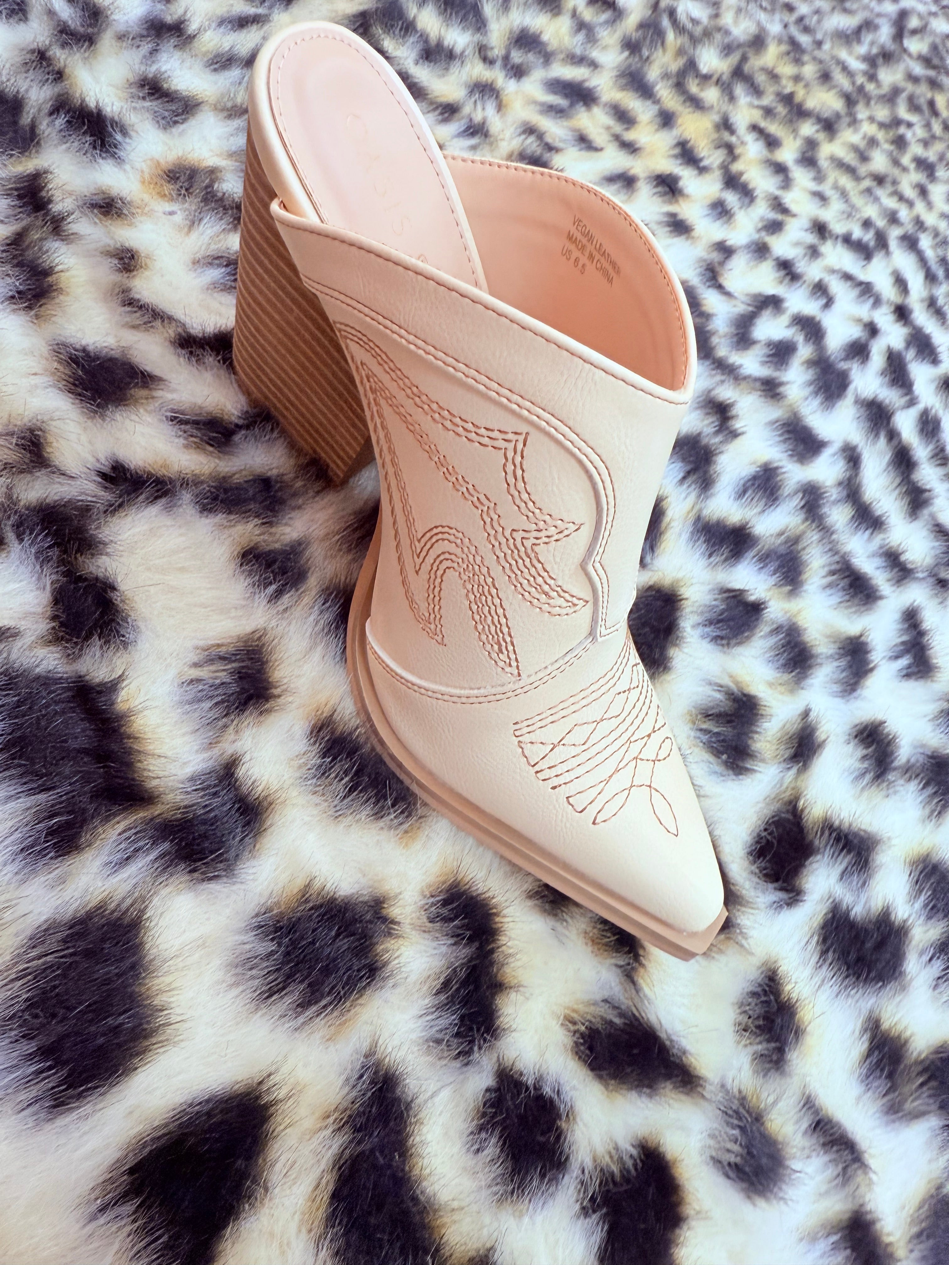 Western Heeled Mules