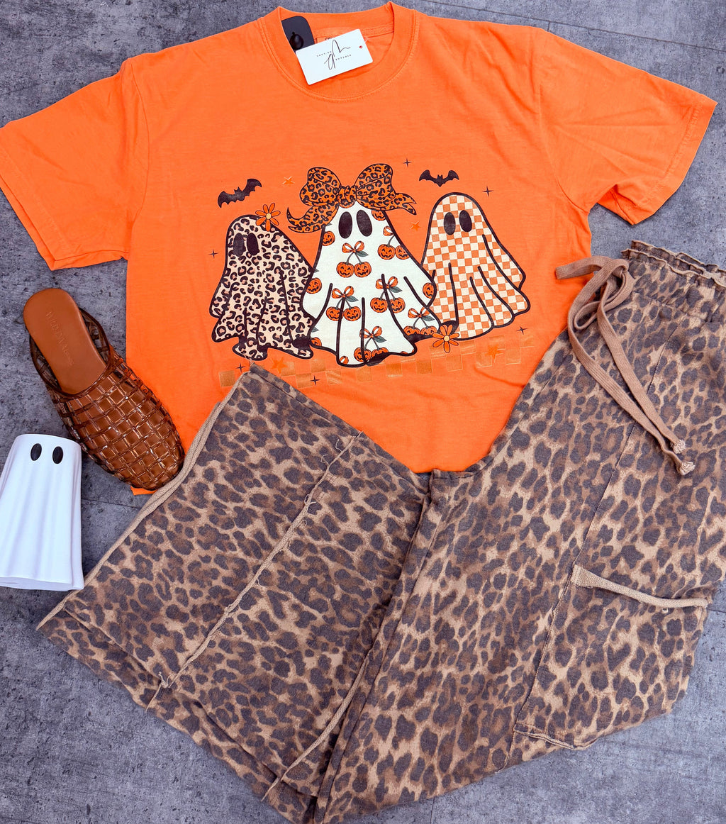 Boo Crew Leopard Ghost Tee