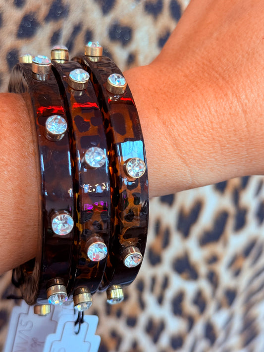Renee Resin & Rhinestone Bangle