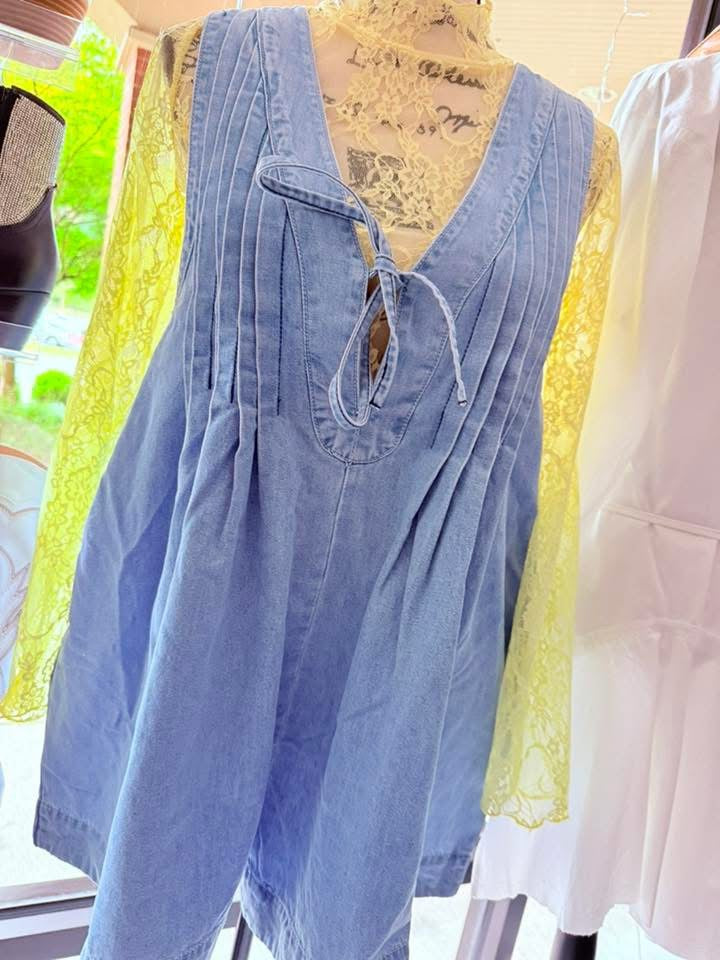 Downtown Denim Romper