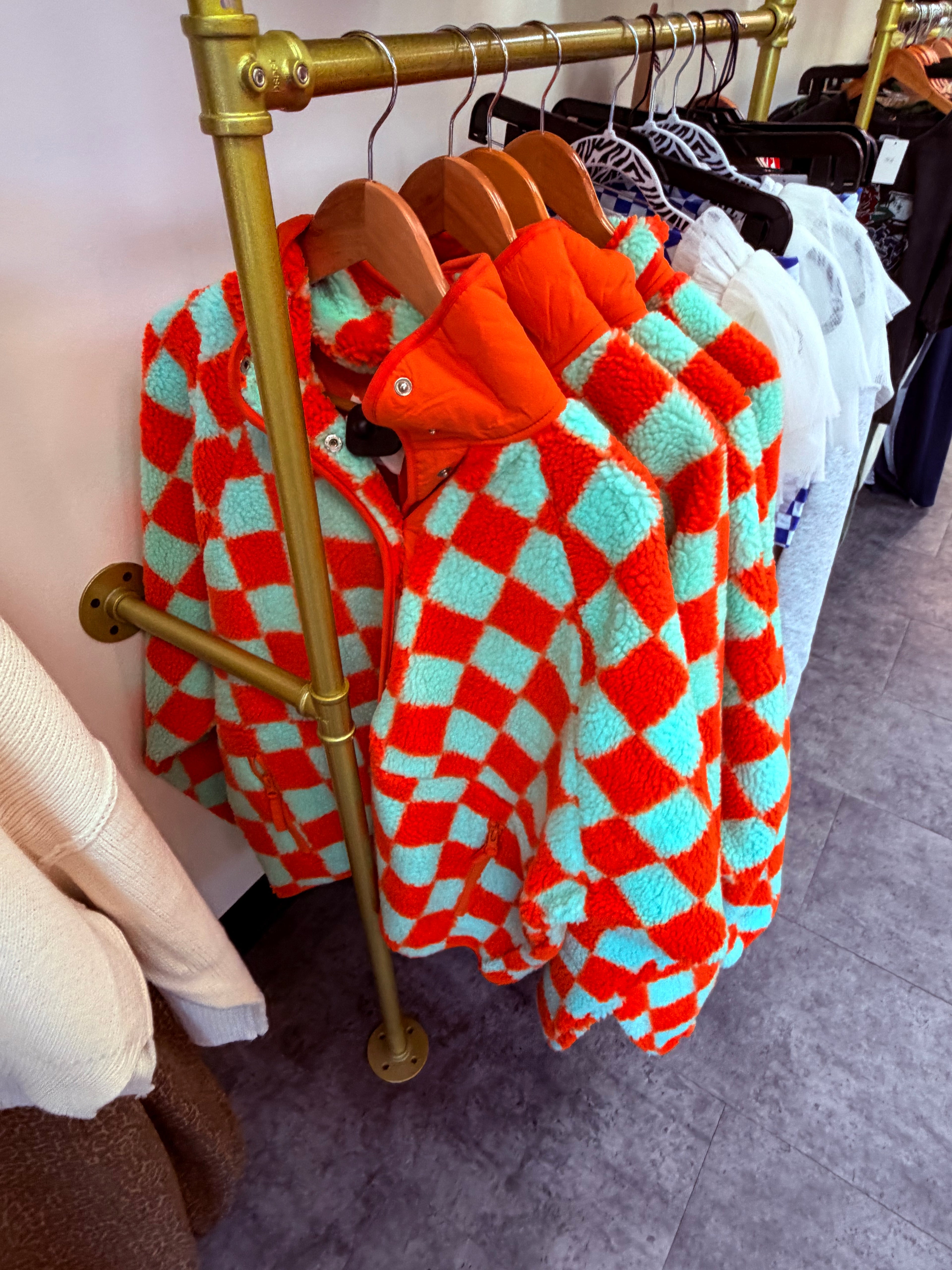 Checkered Cowgirl Sherpa