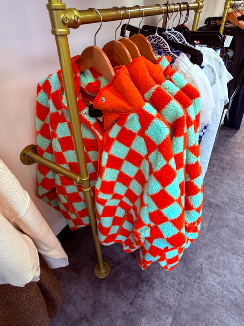 Checkered Cowgirl Sherpa