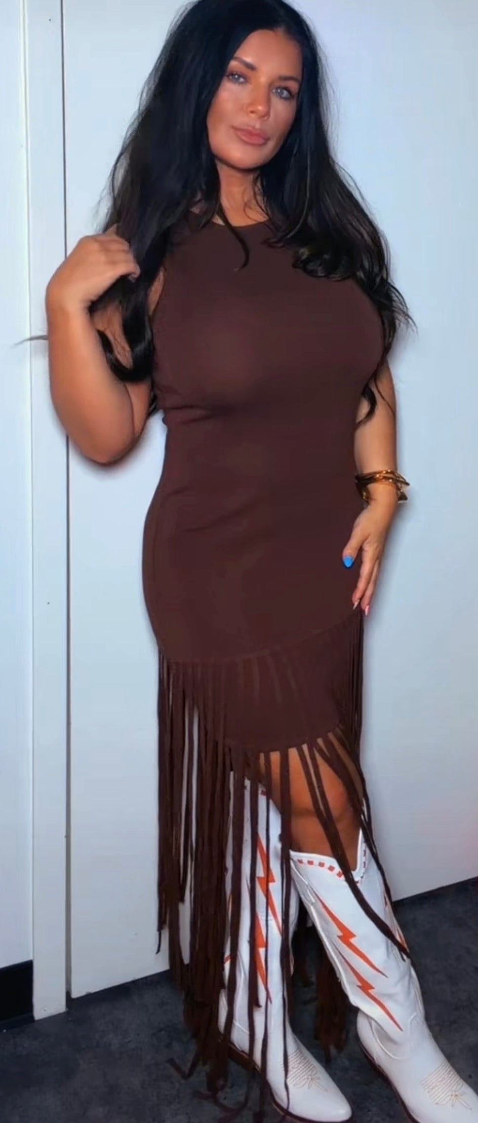 The Whiskey Fringe Dress