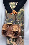 Untamed Luxe Faux Fur Shoulder Bag