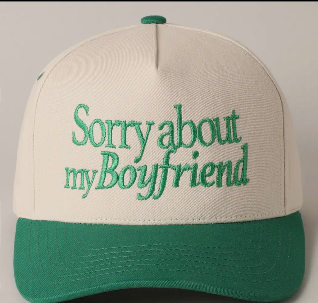 Sorry about my boyfriend