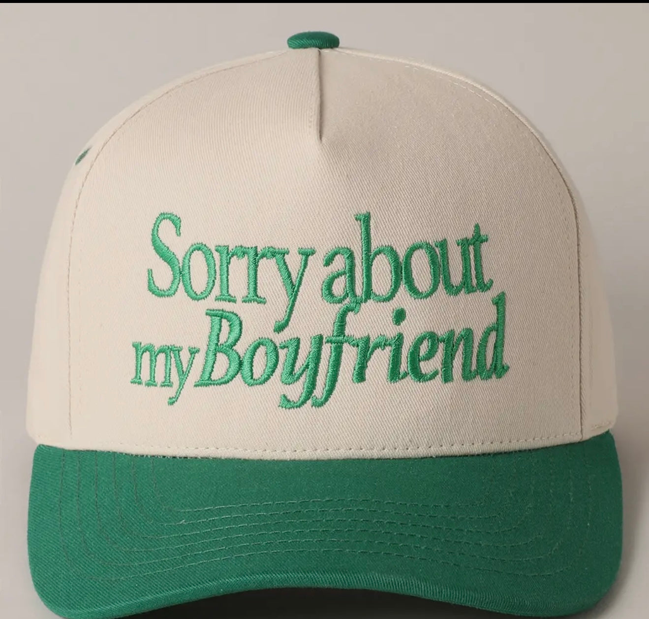 Sorry about my boyfriend