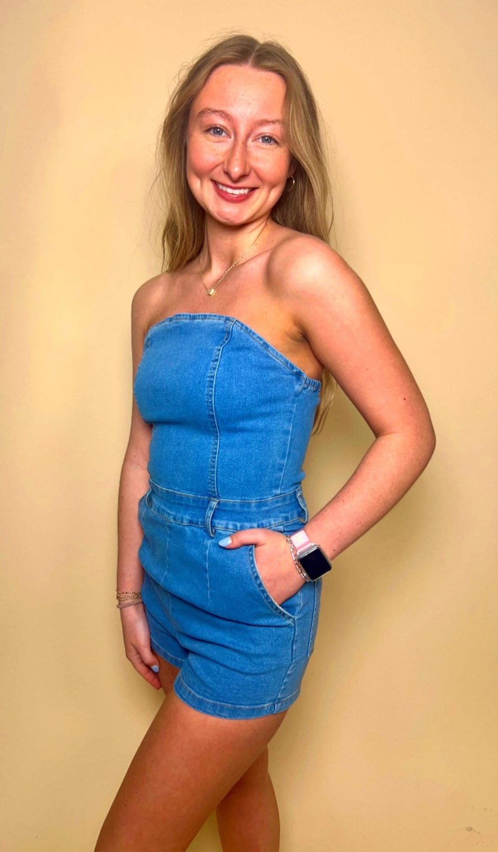 Denim Darling Romper