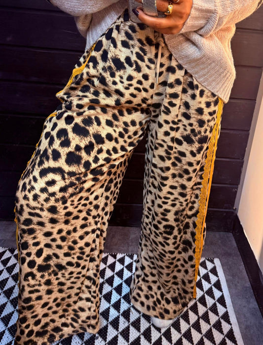 Cheetah Lace Lounge Pants