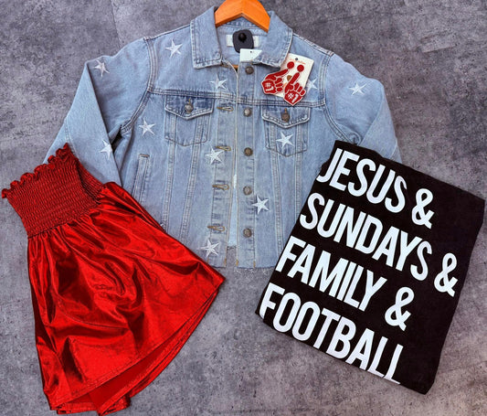 Football Sunday Vintage Washed Tee